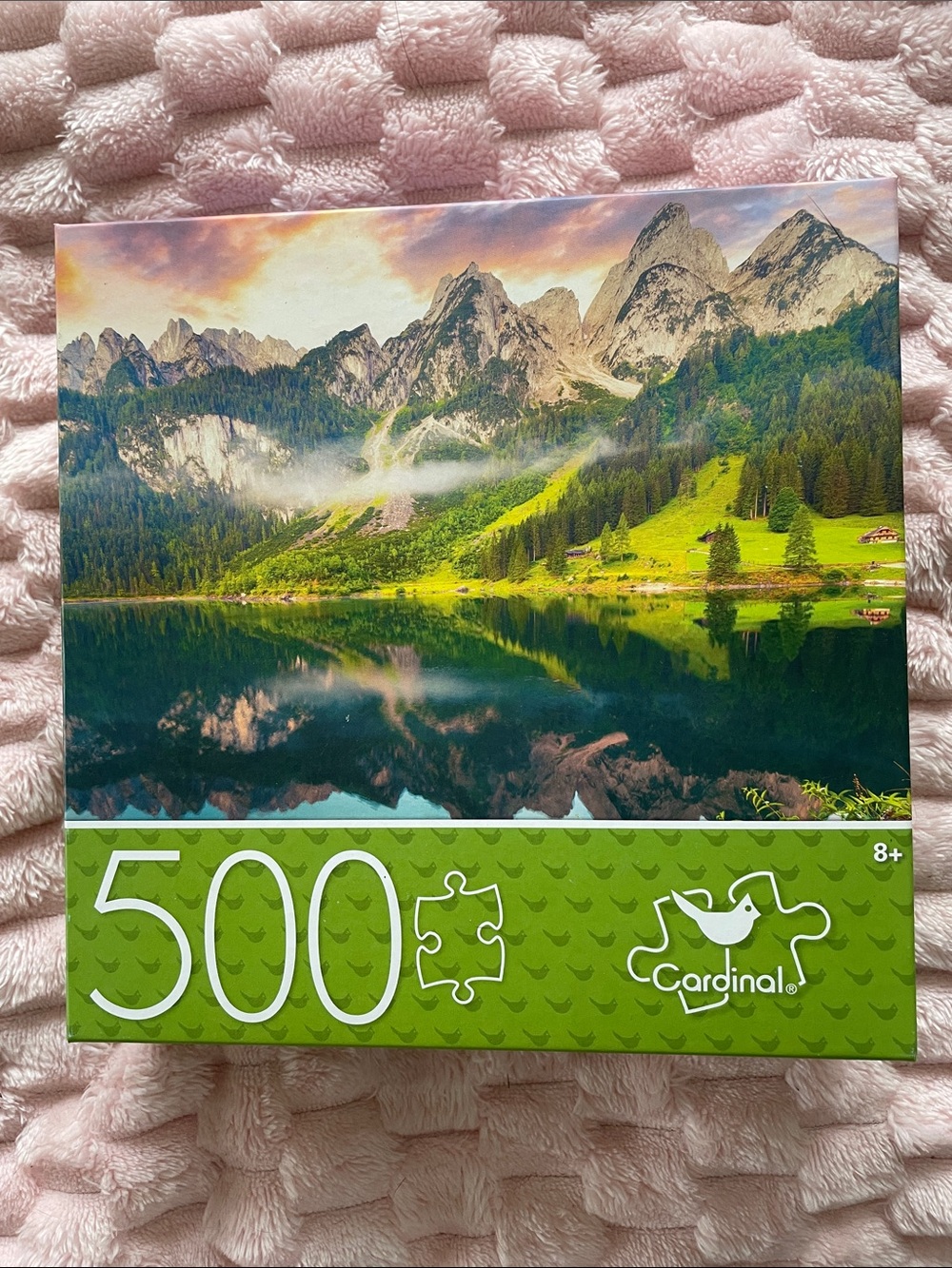 Cardinal 500-Piece Scenic Mountain Lake Puzzle - Green